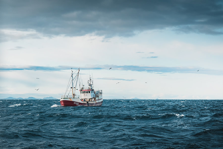Fishermen Of Iceland | Out At Sea By Thrainn Kolbeinsson
