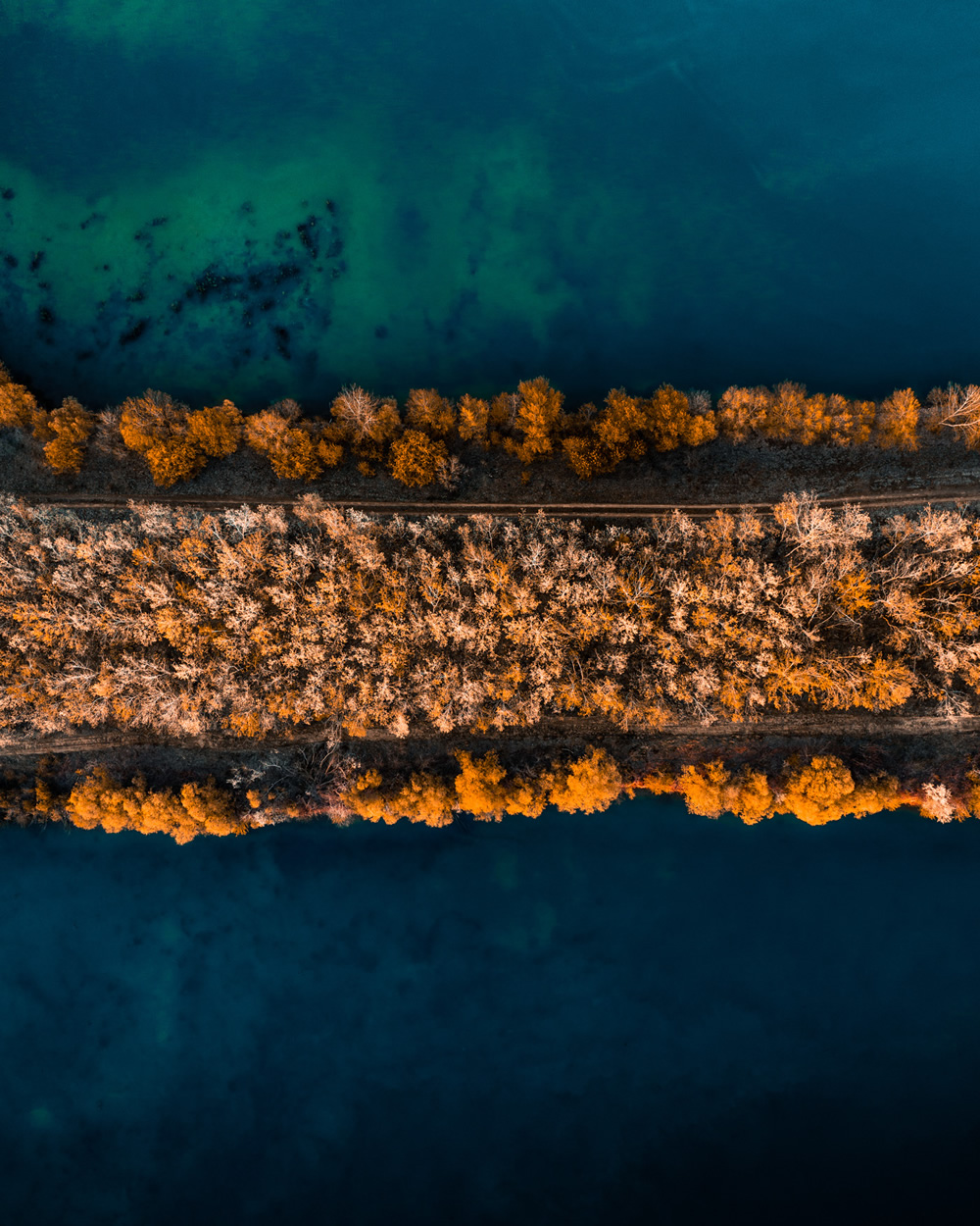 Visit Hungary: Artificial Lakes Of Delegyhaza From Above By Gabor Nagy