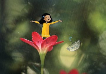 Yellow Girl: The Little Character Interacts With The Macro World By Vimal Chandran