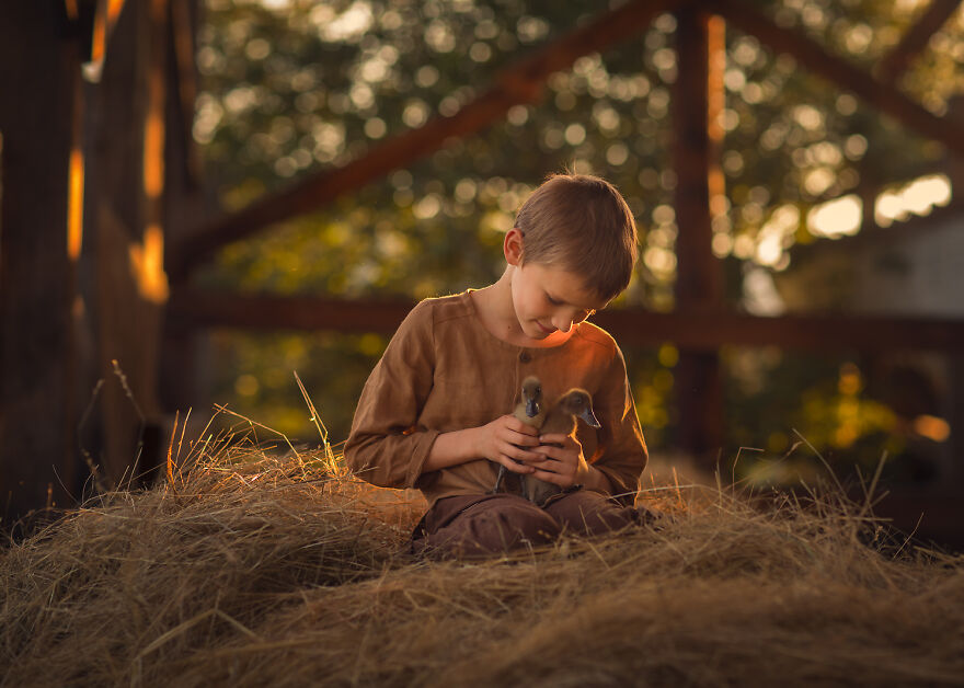 Lisa Holloway Kids Photography With Farm Animals