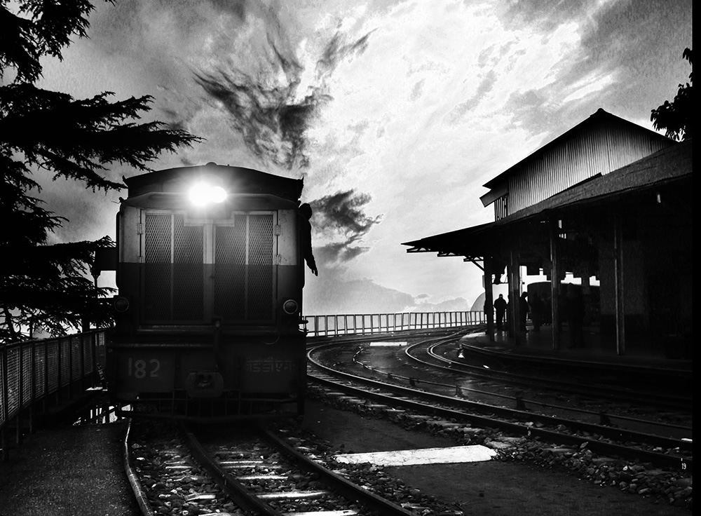 Beautiful Shimla In Black And White By Chanda Mathur