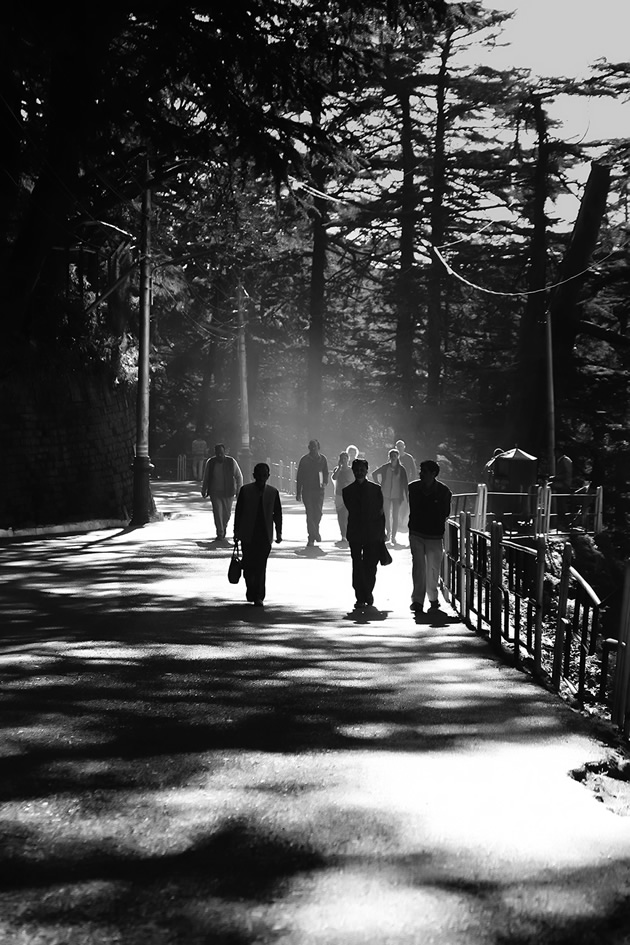 Beautiful Shimla In Black And White By Chanda Mathur