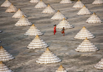 Drying The Paddy In The Sunlight Chatal By Rayhan Ahmed