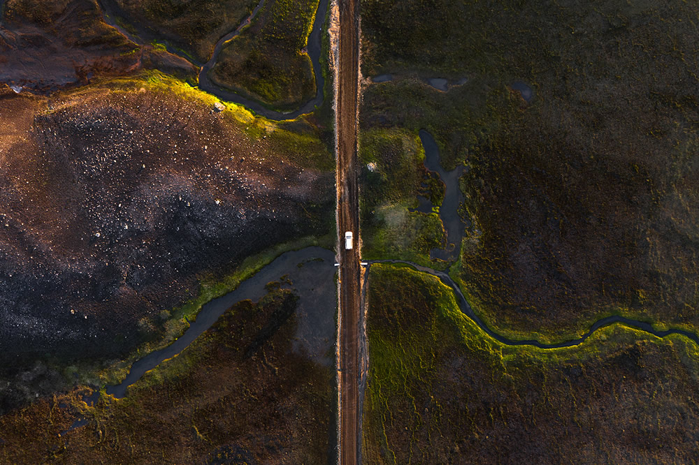 The Long Journey: Road Travel Shots Drone Photography By Kevin Krautgartner