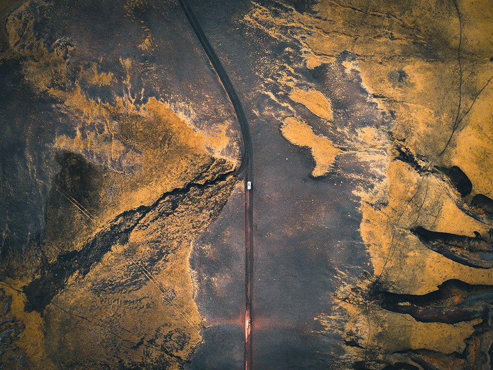 The Long Journey: Road Travel Shots Drone Photography By Kevin Krautgartner