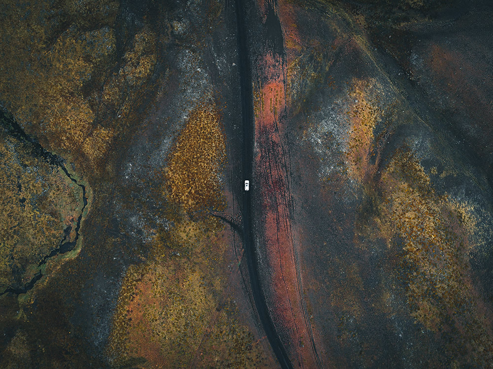 The Long Journey: Road Travel Shots Drone Photography By Kevin Krautgartner