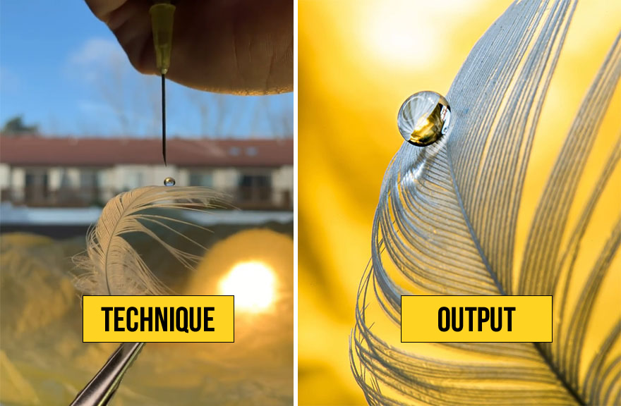 Water Droplets Technique