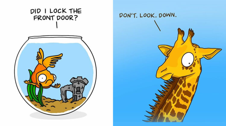 Artist Amee Wilson Created 30 Of Funny And Relatable “Anxious Animals” Comics