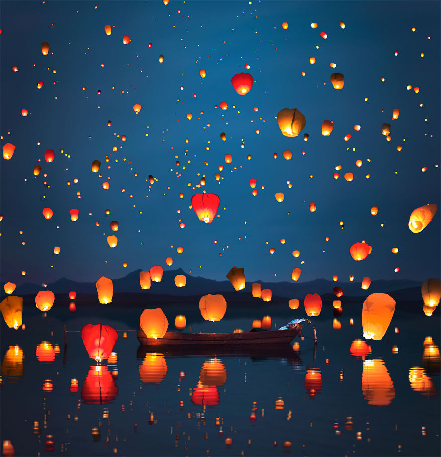 Magical Photos Inspired By Balloons, Bubbles, And Lights By Kristina Makeeva