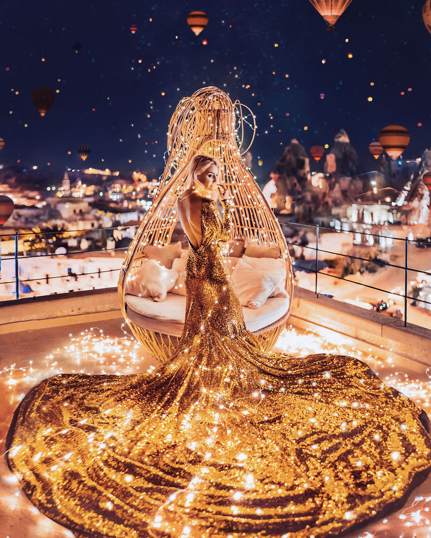 Magical Photos Inspired By Balloons, Bubbles, And Lights By Kristina Makeeva