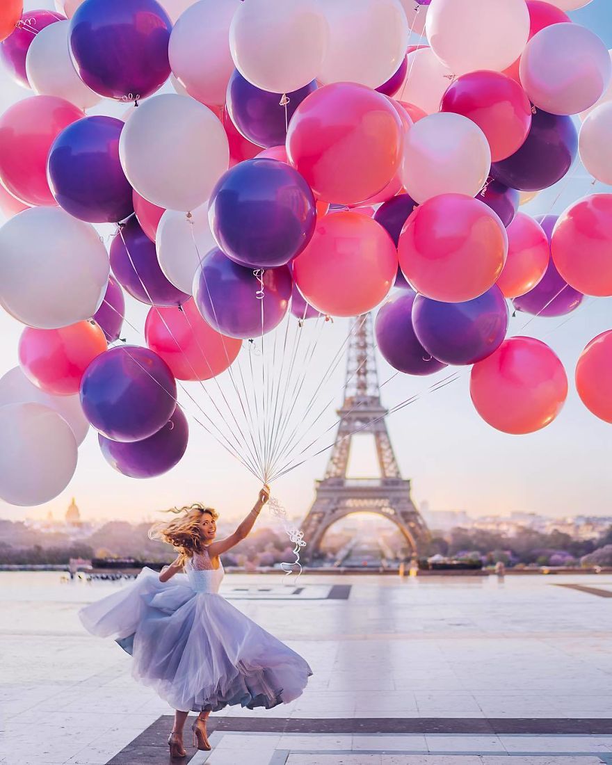 Magical Photos Inspired By Balloons, Bubbles, And Lights By Kristina Makeeva