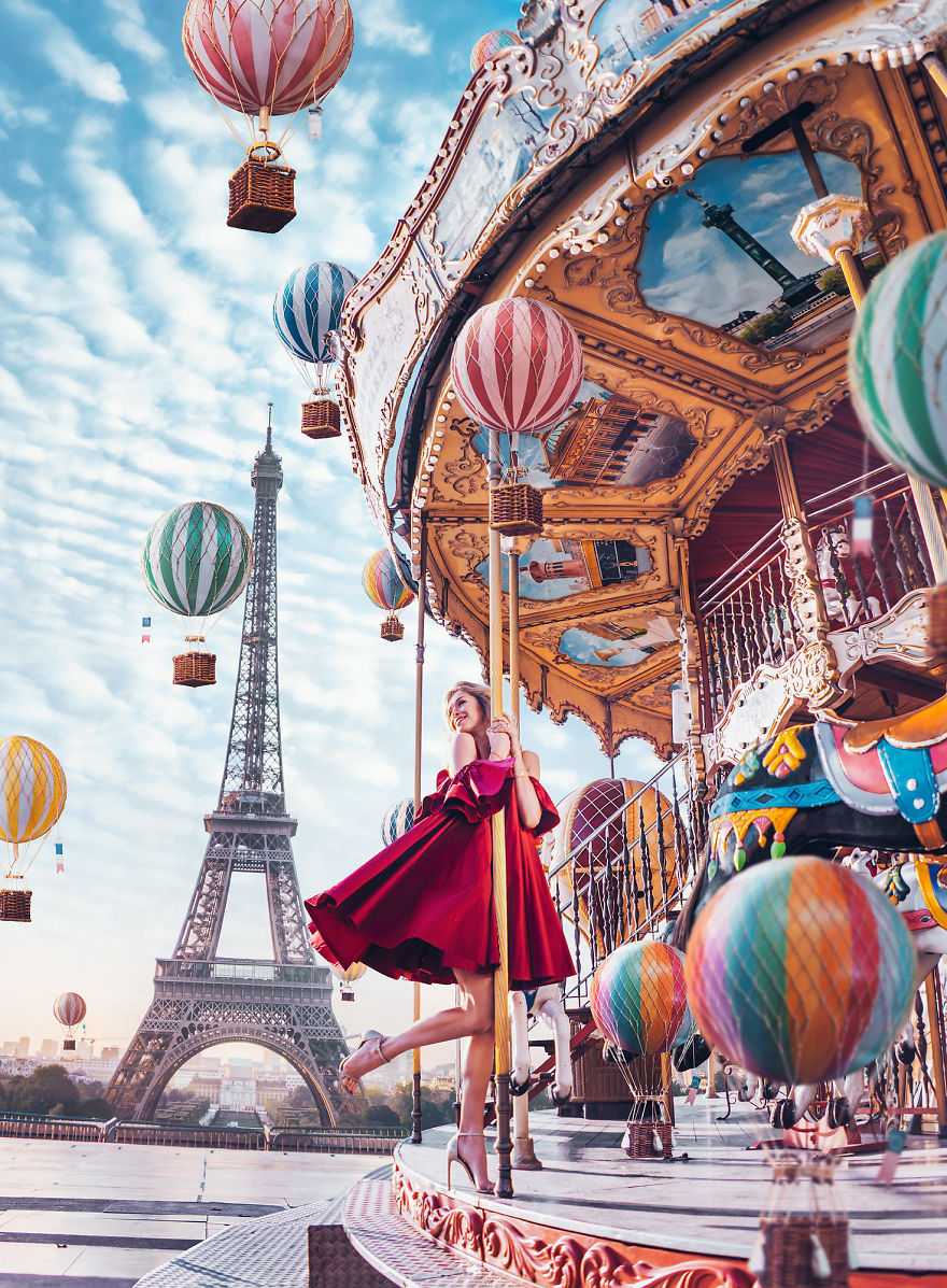 Magical Photos Inspired By Balloons, Bubbles, And Lights By Kristina Makeeva