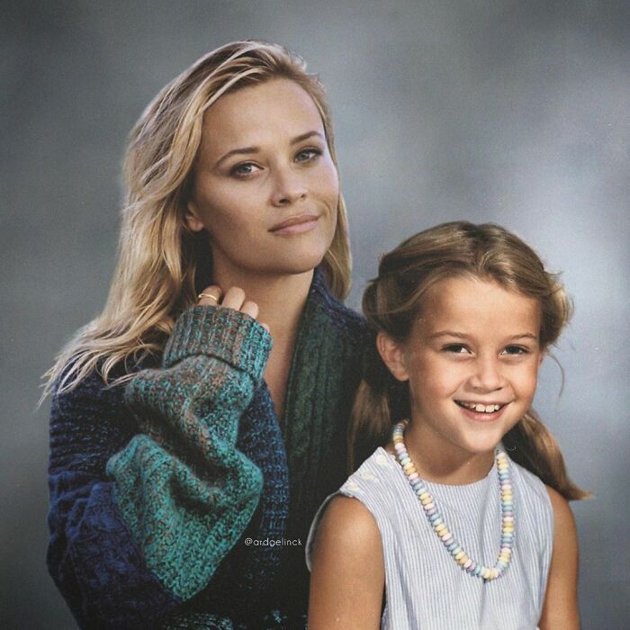 Dutch Graphic Designer Photoshopped Celebrities Hanging Out With Their Younger Selves