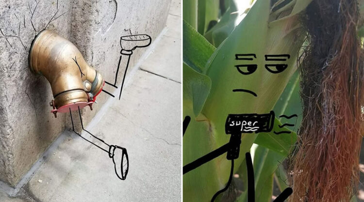40 Creative Drawings On Pictures Of Everyday Objects Created By Artist Irfan Yilmaz