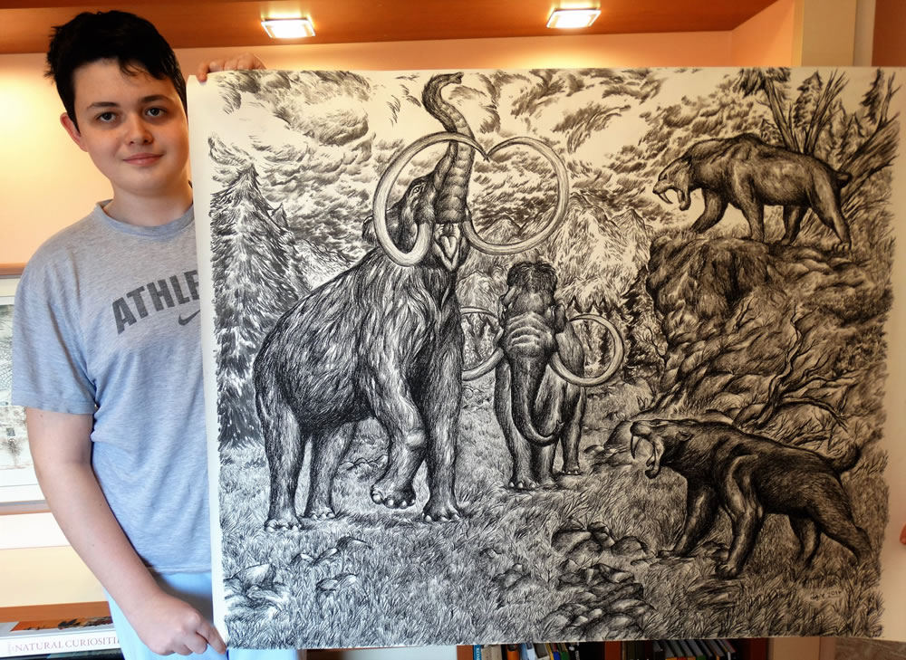 16-Year-Old Artist Dusan Krtolica Creates Incredible Animal Drawings From  Memory