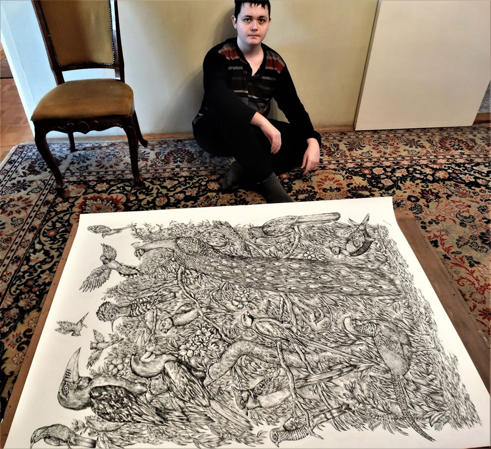Artist Dusan Krtolica Creates Incredible Animal Drawings From Memory