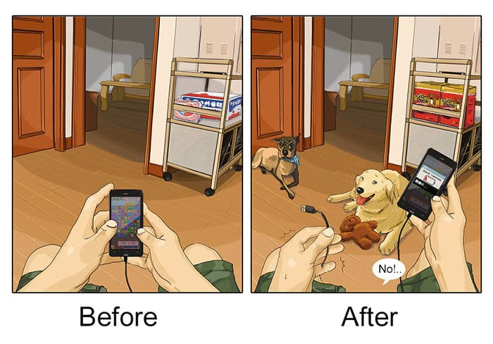 Illustrations That Show How Life Changes After Getting A Pet