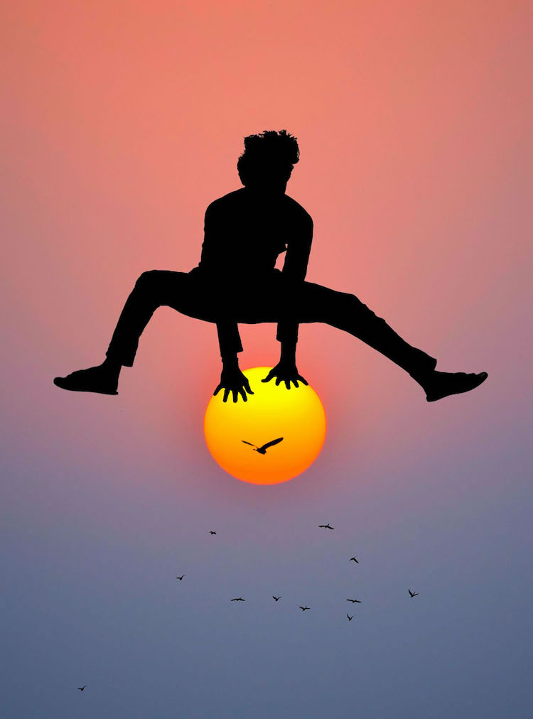 Photographer Sulabh Lamba Use the Sun To Creates Playful Silhouette Photos