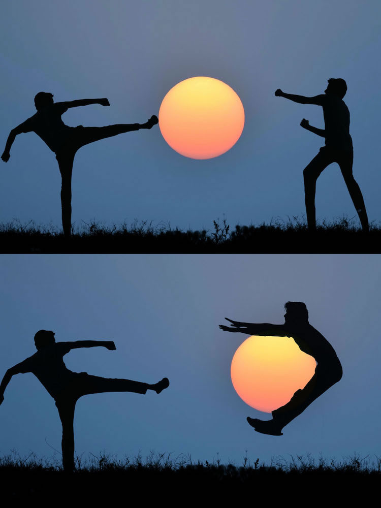 Photographer Sulabh Lamba Use the Sun To Creates Playful Silhouette Photos