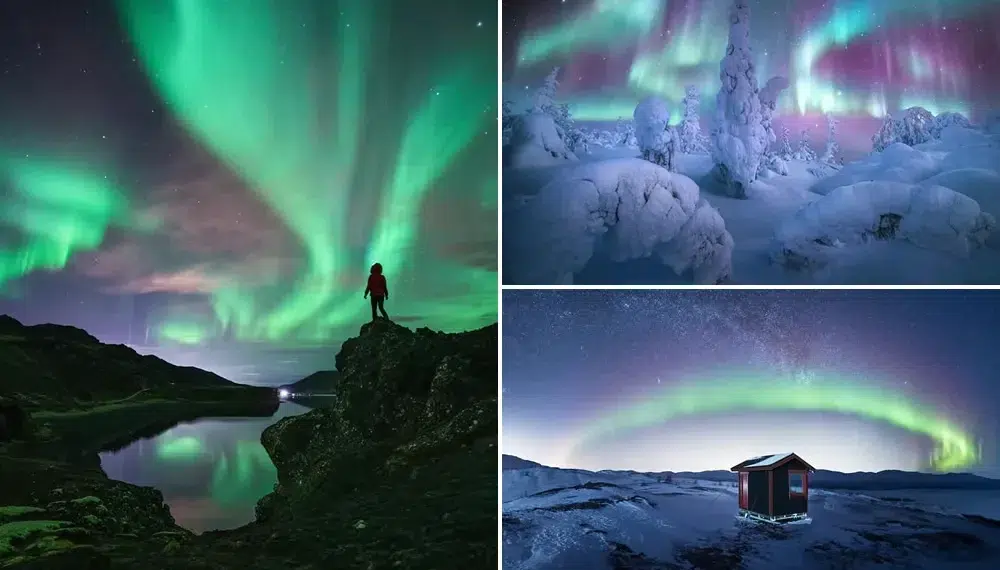 Northern light photography