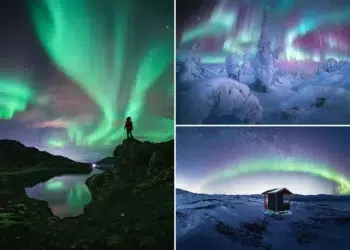 Northern light photography