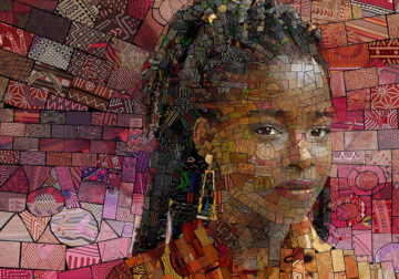Visual Designer Charis Tsevis Creates Mosaic Portraits Inspired By Colorful Patterns From African Culture