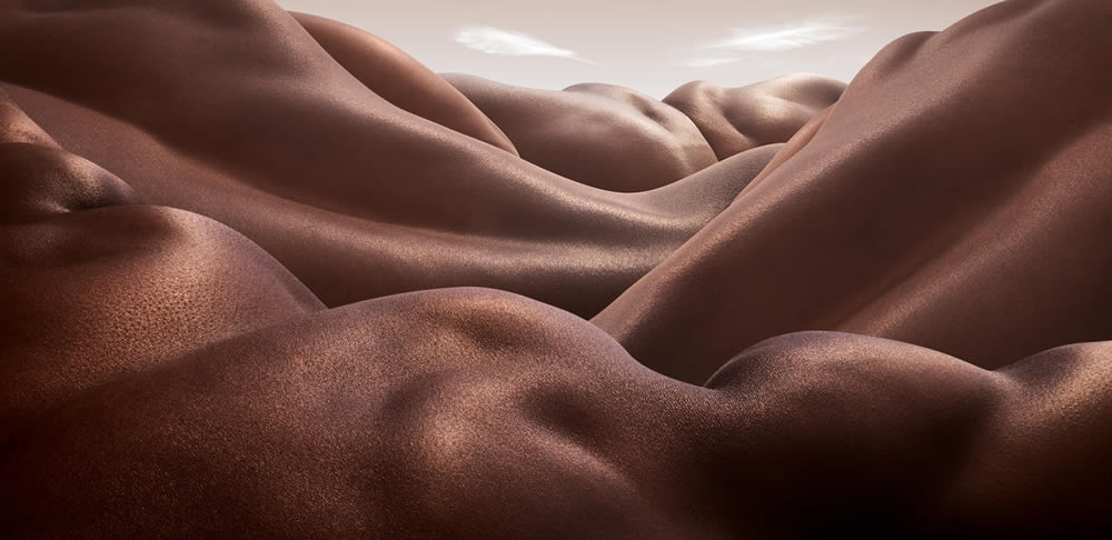 Bodyscapes of the human body by Carl Warner