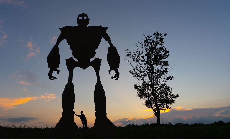 Cardboard Cutouts Funny Photos During Sunsets By John Marshal