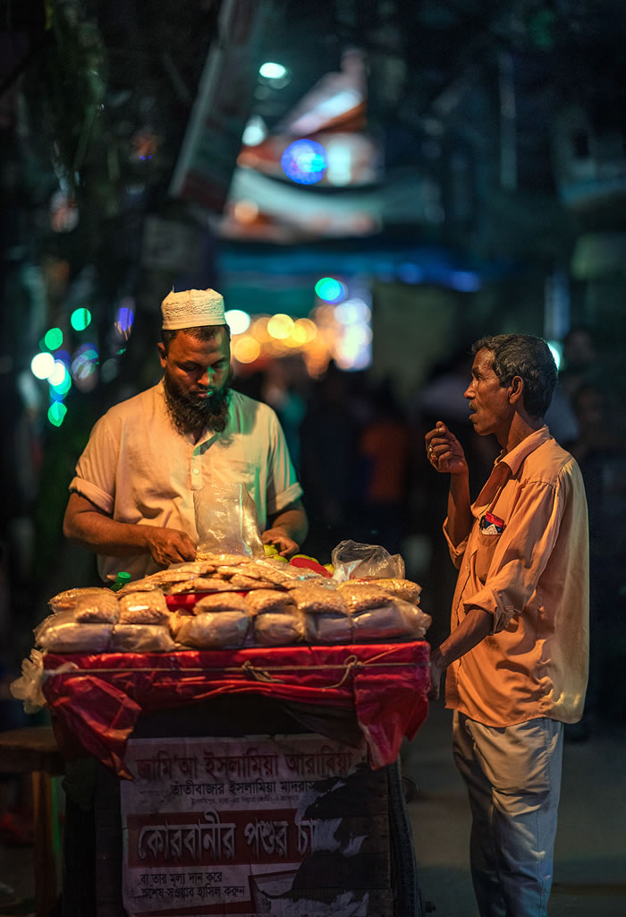 As cores noturnas das ruas de Dhaka por Ashraful Arefin