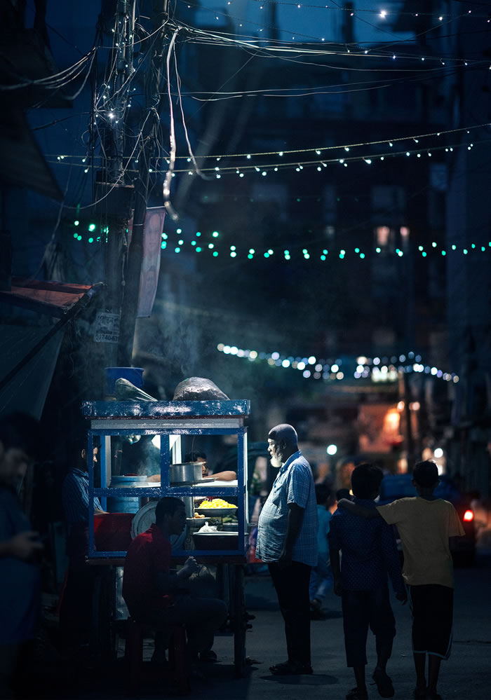 As cores noturnas das ruas de Dhaka por Ashraful Arefin