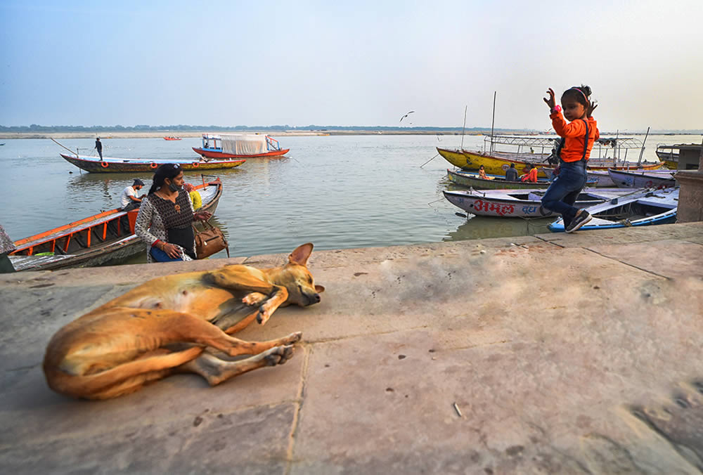 Stair Dairy Of Colorful Varanasi By Tanusree Mitra