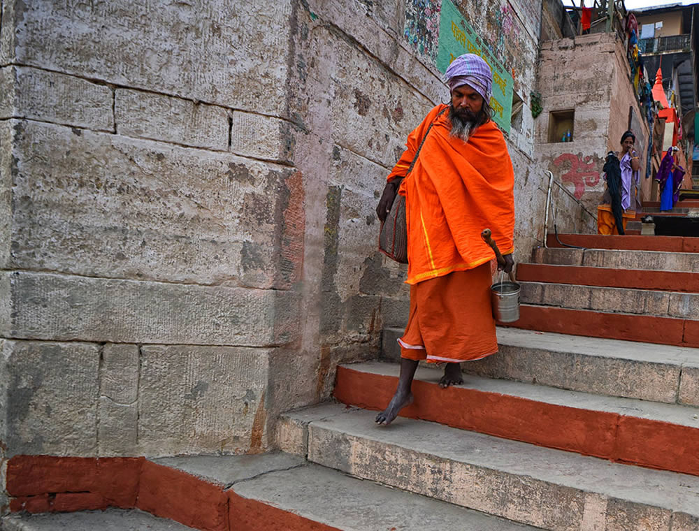 Stair Dairy Of Colorful Varanasi By Tanusree Mitra