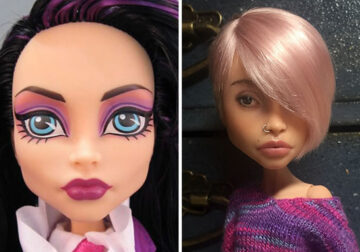 This Artist Removes Make-Up From Dolls And Re-Paint Them To Look Real