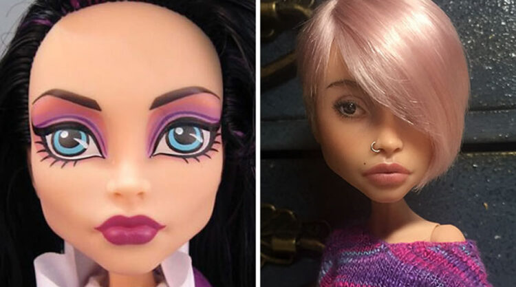 This Artist Removes Make-Up From Dolls And Re-Paint Them To Look Real