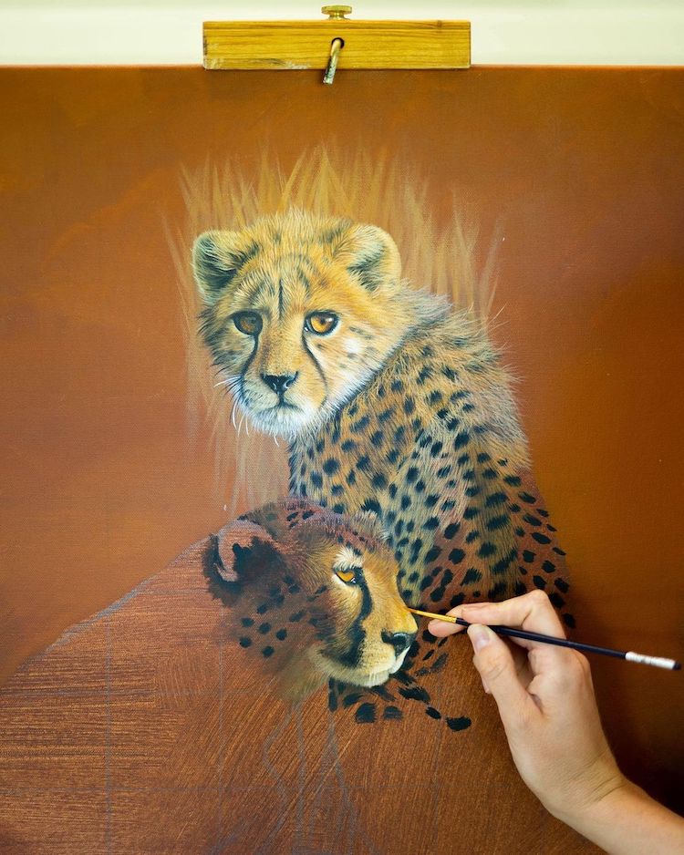 Artist Sophie Green Creates Realistic Animal Paintings To Promote Wildlife  Conservation