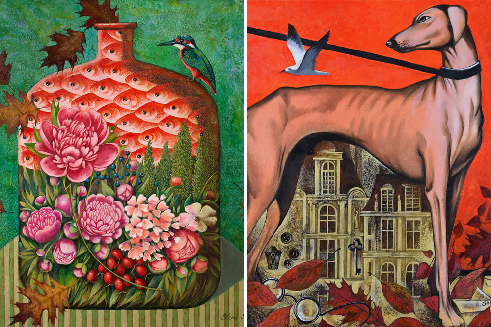 European Artist Creates Expressive And Sensual Paintings With Acrylic And Oil On Canvas