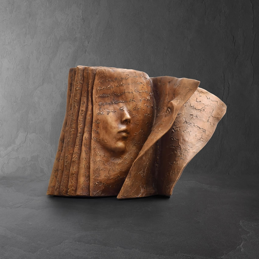 Bronze Sculptures Of Human Faces By Paola Grizi