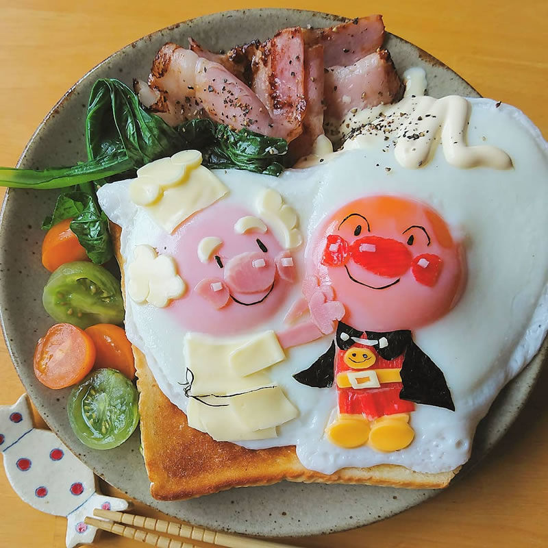 Mouthwatering Fried Egg Art By Japanese Mom