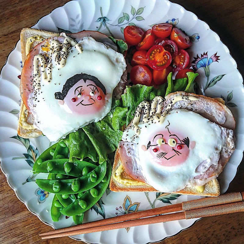 Mouthwatering Fried Egg Art By Japanese Mom