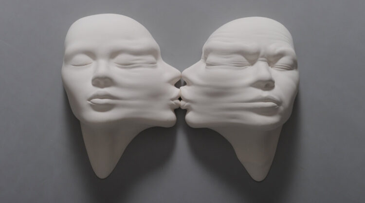 Artist Johnson Tsang Creates Surreal Sculptures Of The Human Face With Porcelain