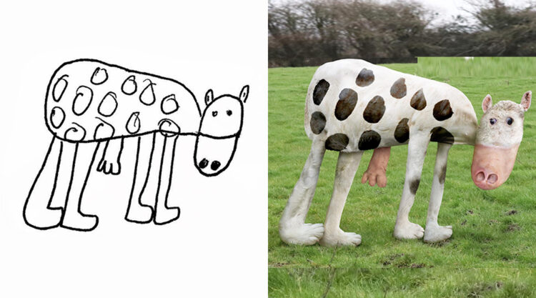 Dad Recreates His Child’s Drawings As They Were Real Life Creatures