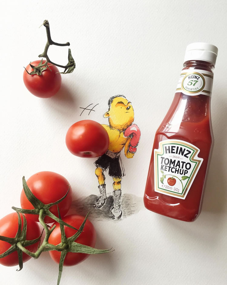 Fun Illustrations With Everyday Objects By Kristian Mensa