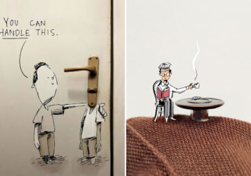 Artist Kristian Mensa Creates Fun & Innovative Drawings That Incorporate Everyday Objects