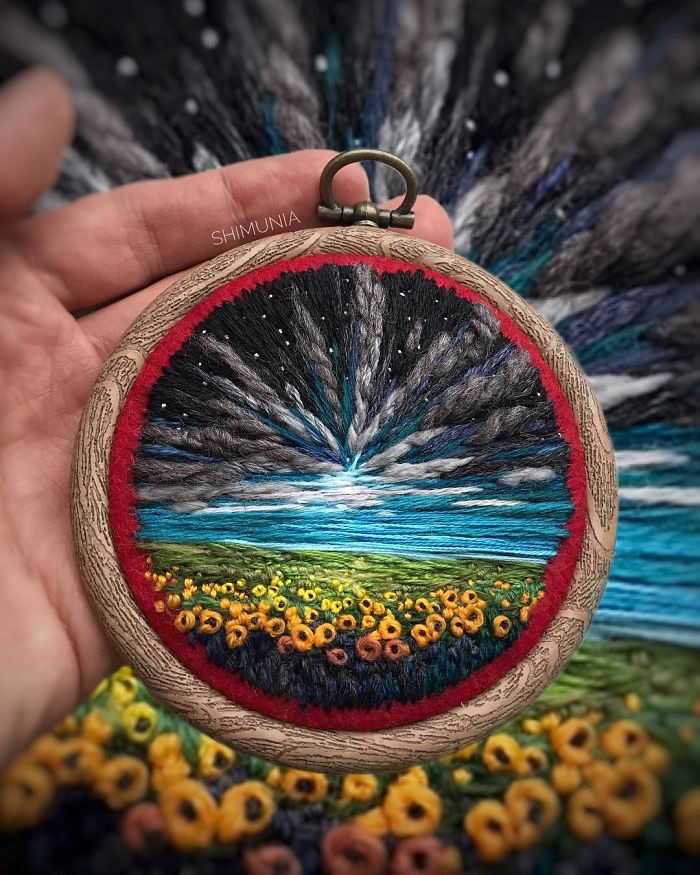 Embroidery Paintings by Vera Shimunia