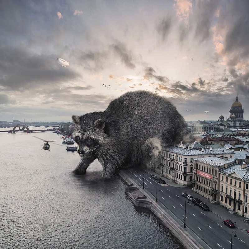 Incredible Compositions  Of Giant Aniamsl By Vadim Solovyov