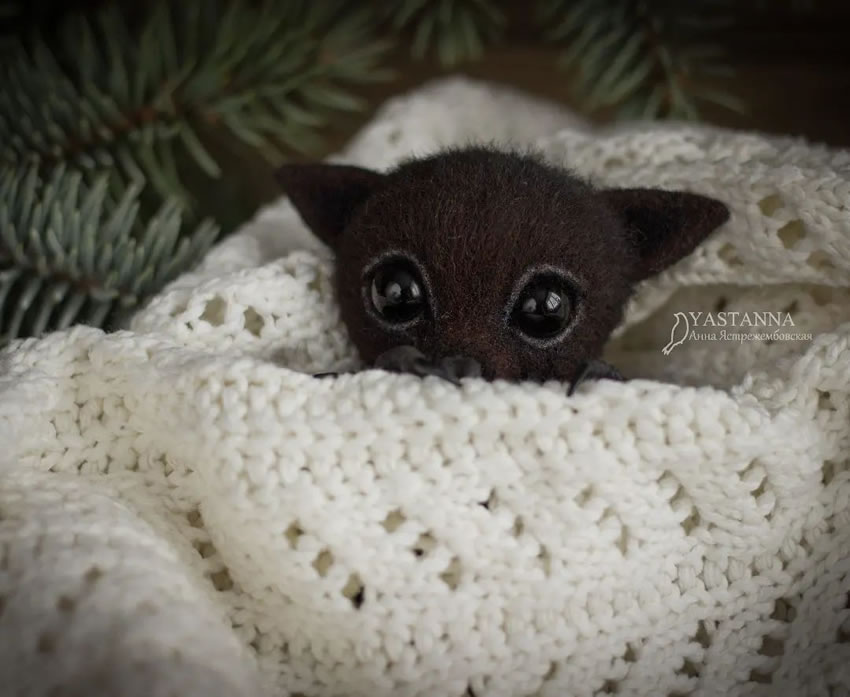 Realistic Handmade Wool Animals By Anna Yastrezhembovskaya