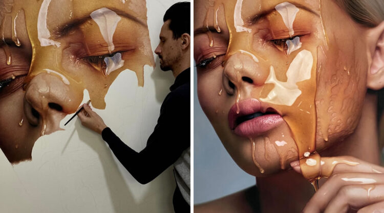 Artist Fabiano Millani Creates Most Amazing Hyper-Realistic Portraits Covered With Honey