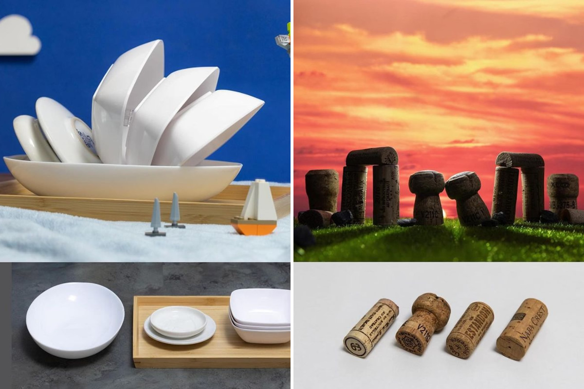 Photographer Creates Miniature Landmarks On His Dining Table Using Household Items