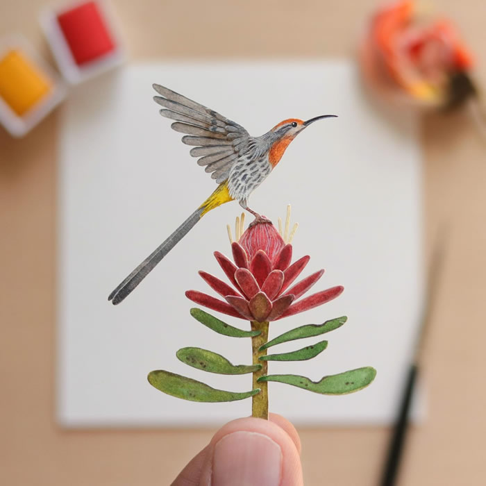 Miniature Paper Birds By Nayan and Vishali