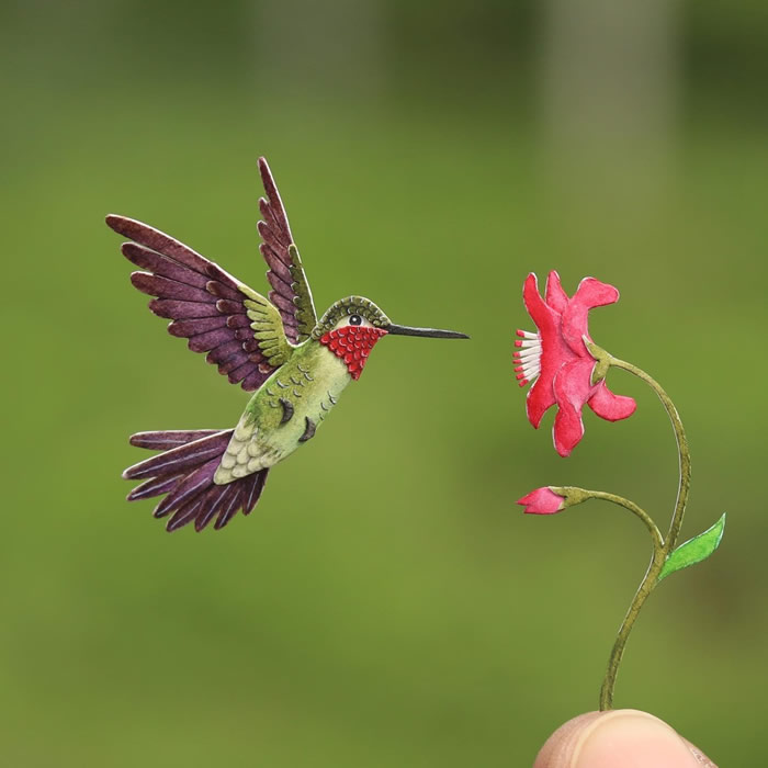 Miniature Paper Birds By Nayan and Vishali